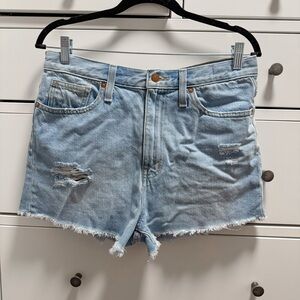 Madewell The Mom Jean Shorts